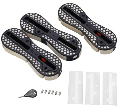SUNGOOYUE Scatola per Pinne per Tavola da Surf, a Forma di Tazza Rotonda in PVC con Rete a Griglia, Coda per Timone, Slot per Pinne, Sostituzione del Ponte per Il Surf
