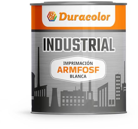 Imprimación Todoterreno Multiadherente Anticorrosiva ARMFOSF para Metales, Secado Rápido, Excelente Adherencia - Duracolor (Blanco, 4 Litros)