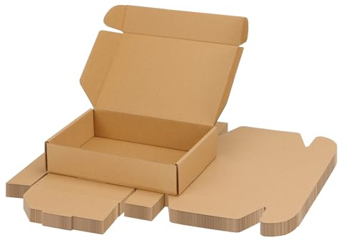 PHAREGE 9x6x2 Inch Shipping Boxes 15 Pack Brown, Tab Lock Tuck Top Mailer Boxes for Packaging Small Business, Cardboard Gift Boxes for Wrapping Mailing Present