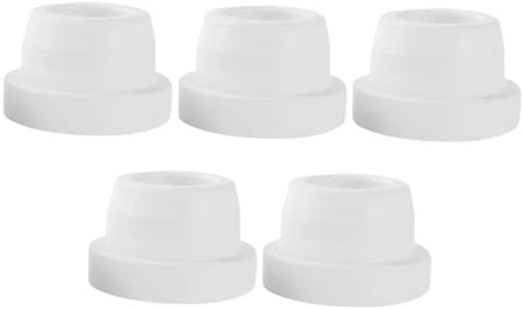 VANZACK 5PCS Pool Ladder Rubber Bumpers for Inground Pools High Elasticity Tubing Caps Smooth Finish Step Protectors Ladder Parts and Liner Safety