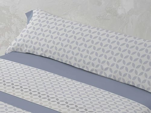 ALMACENES REVITEX - Juego de sábanas Invierno Franela Oriana de 100% algodón, 3 Piezas (encimera, Bajera, almohadón), gramaje 190 g/m2, Muy cálidas (Azul, Cama 135)
