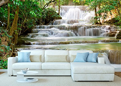 Oedim Fotomural Vinilo Cascada | Fotomurales | Decorativo | Vinilo Decorativo | 150x100cm | para la decoración de comedores, Salones |-