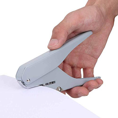 Atyhao Perforatrice, a Bassa Forza 1 Foro Perforatrice Fungo 6 Fogli capacità di Perforazione Perforatrice Perforatrice per Carta Perforazione a Mano Uffici per la Scuola(Grigio)