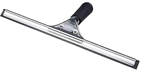 Bayersan Professional Window Squeegee Stainless Steel Wiper with Rubber Blade Windows Bathroom Shower Screen Cleaner Tiles Glass Cleaning Equipment (18 Inches)