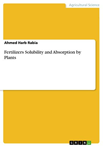 Fertilizers Solubility and Absorption by Plants (Arabic Edition)