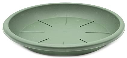 CABLEPELADO - Plato Maceta 14 cm - Plato para macetas con MAX de 11,8cm de Base - PP Alta Resistencia - Verde