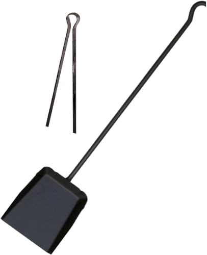 Paletta Camino Lunga in Acciaio Zincato Resistente Al Calore, Attrezzi Camino Ideale Come Raccogli Cenere Per Camino, Criscuolo Brico Store