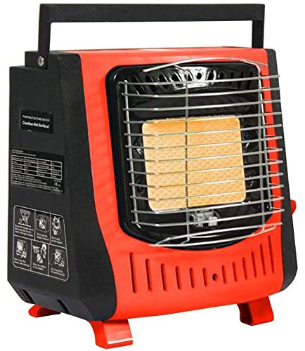 Samnuerly Calentador de Gas portátil, Calentador de Gas cerámico de butano 5000BTU con protección de Apagado automático, para Viajes, Camping, Caravana, Pesca, hogar, Interior, Exterior, Compacto