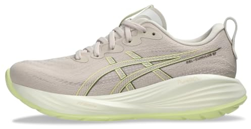 ASICS Women's Gel-Cumulus 27 Running Shoes, 7, Mineral Beige/Huddle Yellow