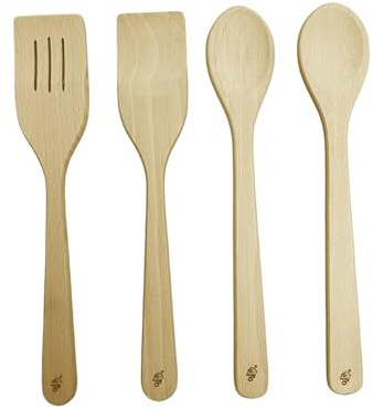 Spatole in legno per cucinare - Cucchiai in legno - Spatola scanalata per wok - Spatola da cucina - BrandName