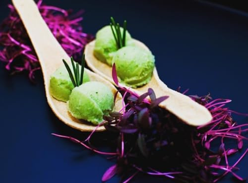 Flavorfulz, Edible Spoon, Mini, Plain, 200 Count, Gourmet Edible Spoons for Appetizers and Desserts