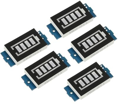QUARKZMAN 4 indicatori batteria capacità 1S 3,7 V LED indicatore blu batteria per auto elettrica