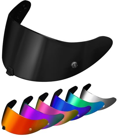 PSLER Hjälmvisir för EXO 520 1400 R1 tonat visir för Scorpion EXO 391 520 1400 R1 motorcykel UV-skydd ansiktsskydd ersättningstillbehör (mörksvart)