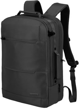 Travelite Handgepäck Rucksack, Laptop Rucksack 15,6 Zoll, WORKFLOW Reiserucksack aus recyceltem Material mit Sicherheitsfach, 46 cm, 30 Liter