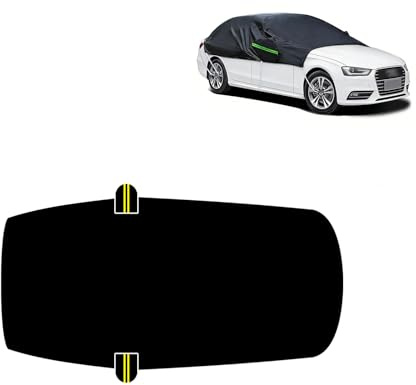Bil halvgarage vattentätt, halvt bilskydd allvädersskydd, vattentätt dammsäkert solskydd väderbeständigt, vattentätt för småbilar och kompakt SXC Ultra-klar. (HS-SXC)