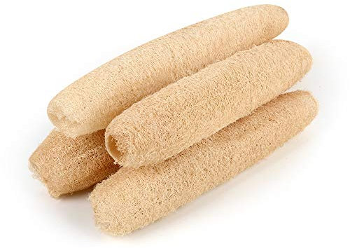 Luffa-Schwamm für die Dusche, groß, organisch, Luffa, Peeling-Schwamm für das tägliche Bad, Luffa, Schwämme, Wellness, Schönheit, 4 Stück