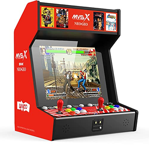 SNK NEOGEO MVSX Home Arcade, Preloaded 50 SNK Neo Geo Official Licenced Retro Games, Support Two players to Play Games Concurrently, Including The King of Fighters/Metal Slug and More