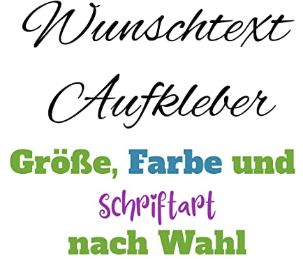 Ma2ca Autoaufkleber KFZ-Aufkleber Wunschtext Selbst Gestalten - Als Schriftzug - Tuning Sticker Klebeschrift - Buchstaben Text Autofolie Folien