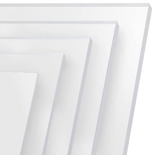 FRAMO Placa de cristal acrílico de 40 x 10 cm, corte a medida, placa de cristal acrílico transparente de 2 mm de grosor, resistente a los rayos UV, lámina de cristal acrílico por ambos lados con