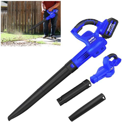 Soplador de hojas Trituradora de hojas a batería, aspirador aspirador a batería, soplador de hojas, alta potencia de succión, compacto y ligero