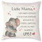 Geschenke für Mama Frau Mann Familienmitglieder Kissenbezüge 45 x 45 cm Dekokissen Kissen mit Taschen, Tasche Kissenbezug für Papa Oma Geschenke für die Liebe Lustige Geschenke Weihnachten Geburtstag