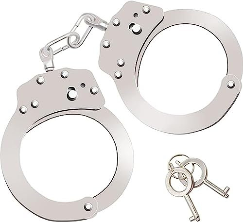 Manette da gioco in acciaio inox, gioco di ruolo, oggetti di scena per il ballo, misura regolabile-A10