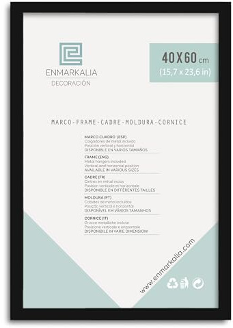 Enmarkalia Marco 40x60 cm - color Negro (moldura de 30x15 mm) X1 Ud.