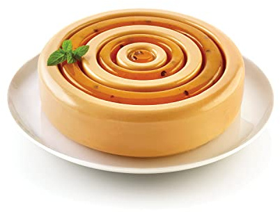 silikomart | Stampo in Silicone per Torta Moderna COLOR, Antiaderente, Confezione da 1 Stampo per Dolci, 3D Design, Ø 200 h 50 mm, Volume 1460 ml, Made in Italy
