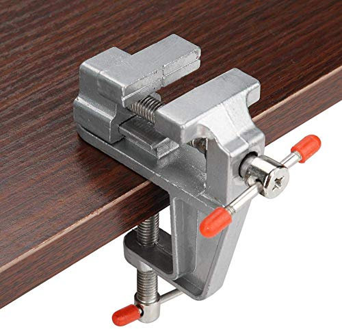 Morsa per banco da lavoro, mini pinza piatta morsa da tavolo in lega di alluminio strumento morsa ideale per contenere piccole parti in gioielleria, hobby