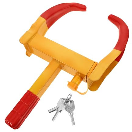 Beatifufu Blocco Ruota Heavy-duty Serratura Per Veicoli e Ganascia Resistente e Portatile Per Sicurezza Ottimale