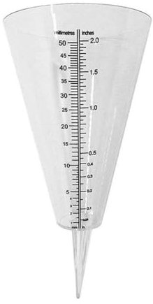 Cone rain Cup rain Gauge Measuring Cup, Capacity Clear Easy-Read Plastic Conical Meter, wit Device Rain Gauge Measuring Rain