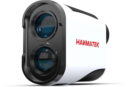 HANMATEK GR1200 Télémètre de Golf avec Mesure d'inclinaison, Fonction de Verrouillage du Drapeau et Alarme vibrante, grossissement 6,5X, portée 1200 Yards, Batterie Rechargeable pour Homme et Femme