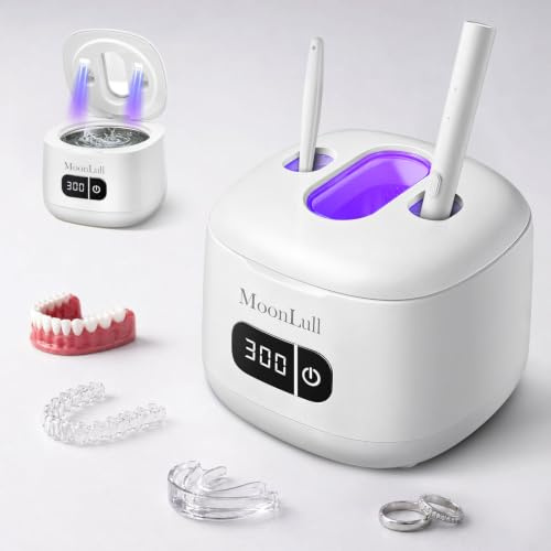 MoonLull 49kHz Ultrasonic Retainer Cleaner