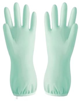 Shungong Vattentäta latexhandskar motstår tårar och ger ett flexibelt grepp (grön)