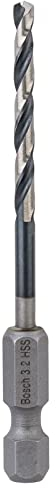 Bosch Professional Impact Control HSS Twist Drill Bit (for metal, 3.2 x 36 x 75 mm, accessories for impact drills)