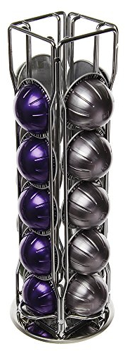 20 Stück 4-reihige Nespresso-Vertuo-Espresso-Kapselhalter mit 360° drehbarem Boden