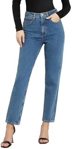 GUESS Jeans Mom Azzurro Donna