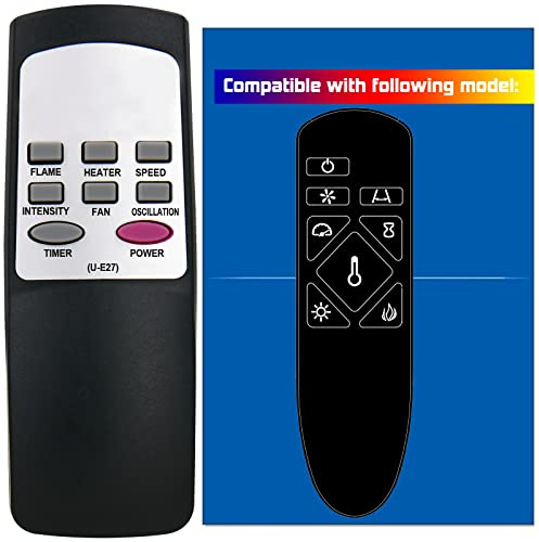 Replacement for Twin Star ClassicFlame Electric Fireplace Heater Remote Control 42MM9734 42MM3996 42MM4996 42MMP430 42MMP824 42MM20536 42MM9736 42MM7409 42MM7122 42MM712 42MM34128 42MM67211