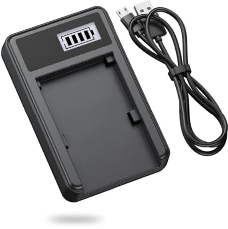 Battery Charger for Canon FV500, FVM20, FVM30, FVM200, MD100, MD101, MD110, MD111, MD120, MD130, MD140, MD150, MD160, MD205, MD215, MD225, MD235, MD245, MD265 Camcorder – For NB-2L Battery