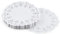 Lot de 100 Napperon en Papier Rond, Papier Rond en Dentelle Blanche 4,5 pouces pour mariage, anniversaire, gâteaux, desserts, vaisselle, décoration alimentaire Disposable Lace Doilies Paper