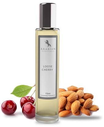Arabian Opulence FR313 Loose Cherry Roll-on Parfümöl für Damen und Herren, luxuriöses und konzentriertes langanhaltendes Parfümöl, alkoholfreies Reisegröße, Körperduft für ganztägige Frische (15 ml)