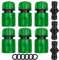 Garden Hose Coupling 1/2 Inch，9 Stück Schlauch Kupplung-Satz，Verbindungen Extender Verlängerung Verbindungsteil Plastisch Zwei Wege Kupplung für Garten und Haus Wasserhahn