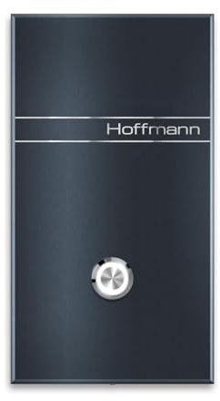 Metzler® Funkklingel mit großer Reichweite und optionaler Gravur Anthrazit RAL 7016 rostfreier Edelstahl wetterfest Smart Home kompatibel Modell Paloma