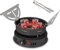 REAMIC Electric Charcoal Burner 1000W Cooktop with 6.2 Stainless Steel Hot Plate, 5 Level Temperature Control, Indicator Light, Easy to Clean (Black)