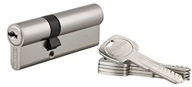 THIRARD - Cilindro Triangle Interno 11 Perfilado HG - Níquel - Alta Seguridad - Anti-Arranque, Anti-Taladro, Anti-Ganzuado - 30 x 50 mm - 5 Llaves Planas Reversibles