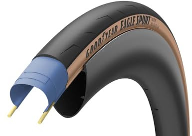 GOODYEAR Sport Tube Type-700X25-Black 305657115 Cop.700x25 Eagle-F1 C Intelligente C Unisex Adulto, Nero, Black