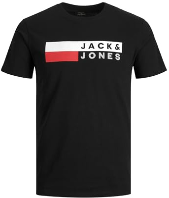 Jack & Jones Homme Jjecorp Logo Tee O-Neck Noos Pls T-Shirt, Noir-2, XXL EU