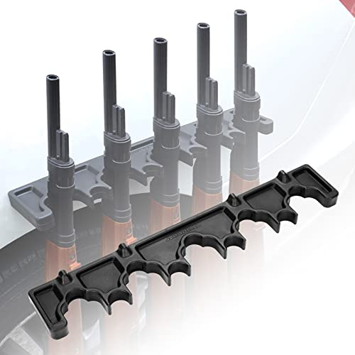 BOOSTEADY Rifle Rack, Durable Rubber Gun Rack for Gun Storage, 2 Pack Magnetic Gun Holder in Gun Cabinet, Shotgun Rifle Barrel Rest Gun Safe Organizer Indoor Gun Racks