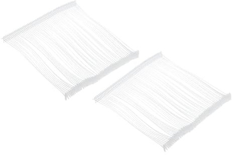 QUARKZMAN 1000 Stück Standard Heftfäden für Etikettierpistolen, 100mm Kunststofffäden für Anhänger, Schilder & Preisetiketten, Transparent