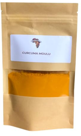 Malen Gurkmeja 50g – Curcuma Longa Pulver – Gyllene Aromatisk Krydda för Curryrätter, Indiska Rätter, Ris, Marinader & Smoothies